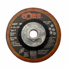 Grinding Wheels - 4-1/2 x 1/4 x 5/8-11 - A24T w- Metal Threaded Hub